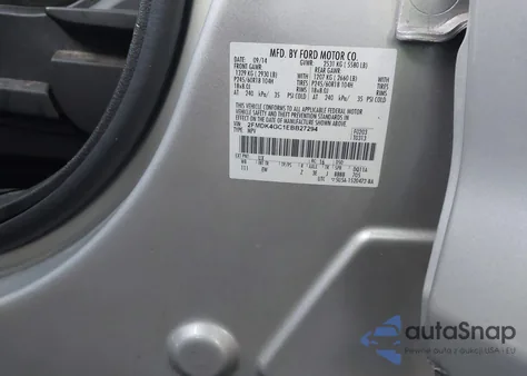 2014 Ford Edge Se из США, поврежденный, VIN 2FMDK4GC1EBB27294